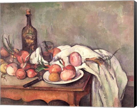 Framed Still Life with Onions, c.1895 Print