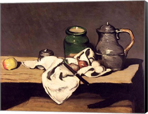 Framed Still Life with a Kettle, c.1869 Print