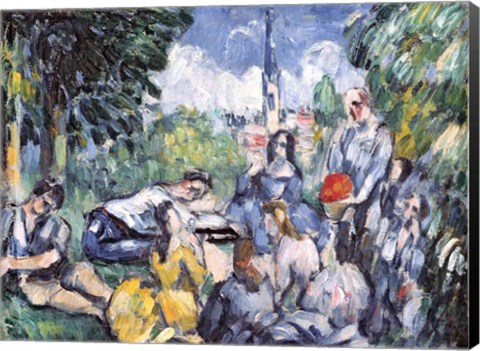 Framed Dejeuner sur l&#39;herbe, 1876-77 Print