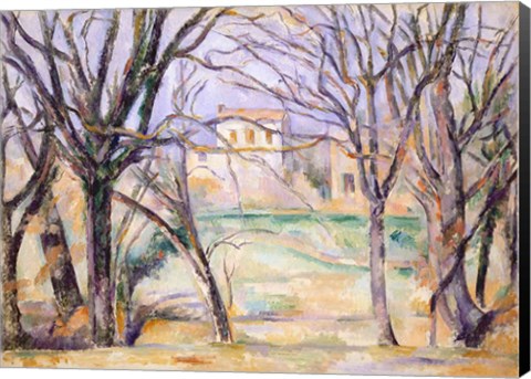 Framed Trees and houses, 1885-86 Print