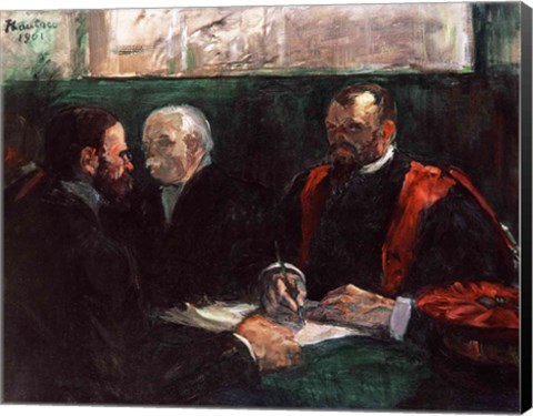 Framed Examination at the Faculty of Medicine, 1901 Print