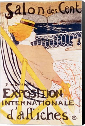 Framed Poster advertising the &#39;Exposition Internationale d&#39;Affiches&#39;, Paris, c.1896 Print