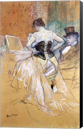 Framed Woman at her Toilet, study for &#39;Elles&#39;, c.1896 Print