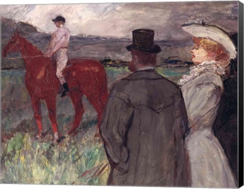 Framed At the Racecourse, 1899 Print