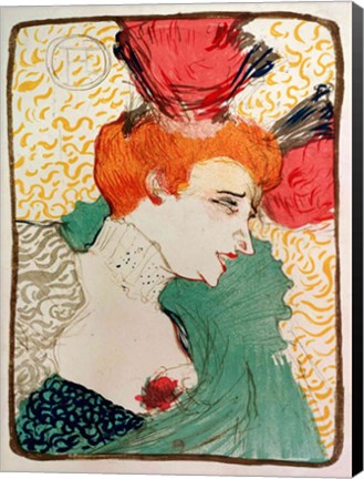Framed Mademoiselle Marcelle Lender, 1895 Print