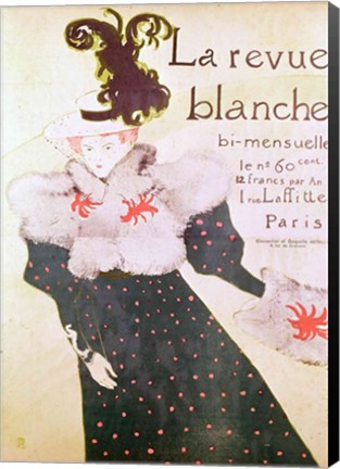 Framed Poster advertising &#39;La Revue Blanche&#39;, 1895 Print