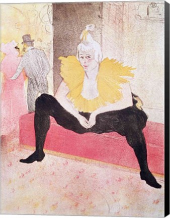Framed Clowness Cha-U-Kao Seated, 1896 Print