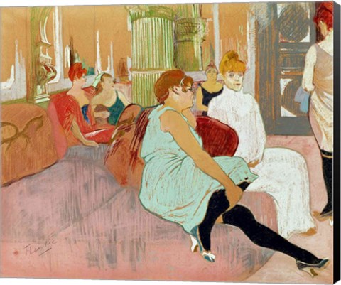 Framed In the Salon at the Rue des Moulins, 1894 Print