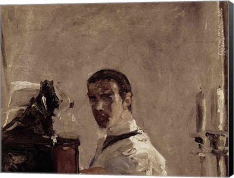 Framed Self Portrait, 1880 detail Print