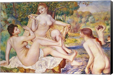 Framed Bathers, 1887 Print