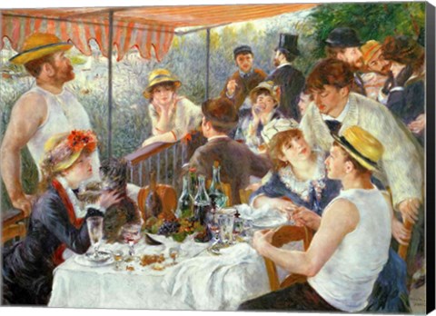 Framed Luncheon of the Boating Party, 1881 Print