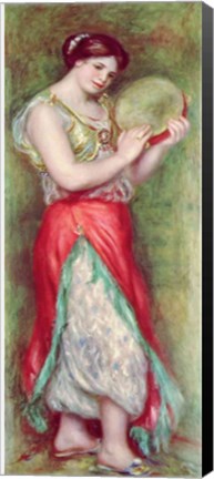 Framed Dancing Girl with Tambourine, 1909 Print