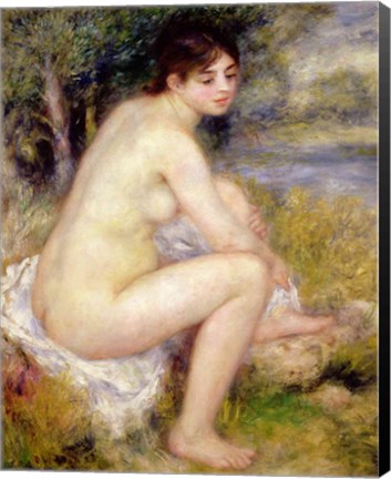 Framed Nude in a Landscape, 1883 Print