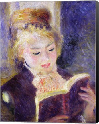 Framed Girl Reading, 1874 Print