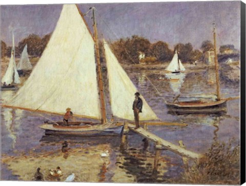 Framed Seine at Argenteuil, 1874 Print