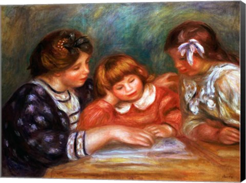 Framed Lesson, 1906 Print