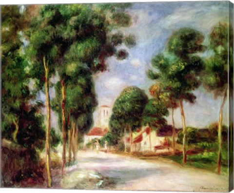 Framed Road to Essoyes, 1901 Print