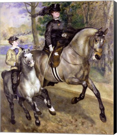 Framed Horsewoman in the Bois de Boulogne, 1873 Print