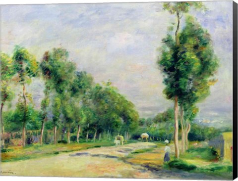 Framed Road to Versailles at Louveciennes Print