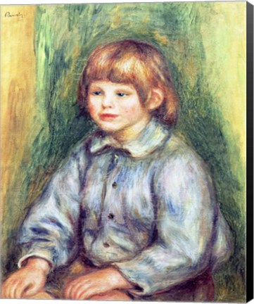 Framed Seated Portrait of Claude Renoir Print