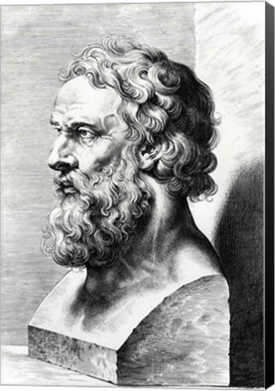 Framed Bust of Plato Print