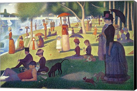 Framed Sunday Afternoon on the Island of La Grande Jatte Print