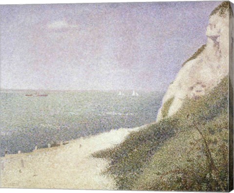 Framed Beach at Bas Butin, Honfleur, 1886 Print