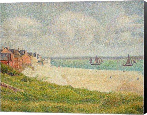 Framed Le Crotoy looking Upstream, 1889 Print