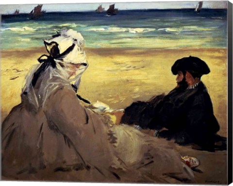 Framed On the Beach, 1873 Print