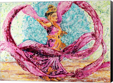 Framed Ribbon Dancer Print