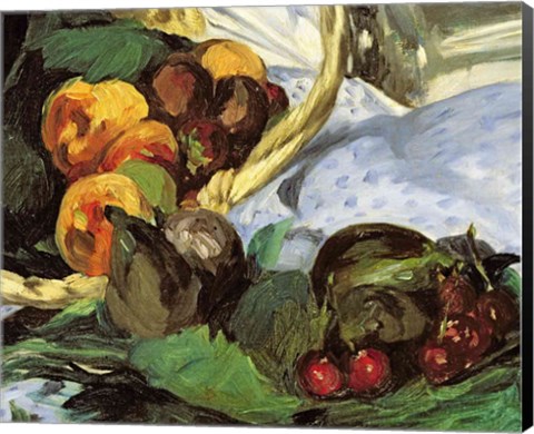 Framed Dejeuner sur l&#39;Herbe, 1863 (fruit detail) Print