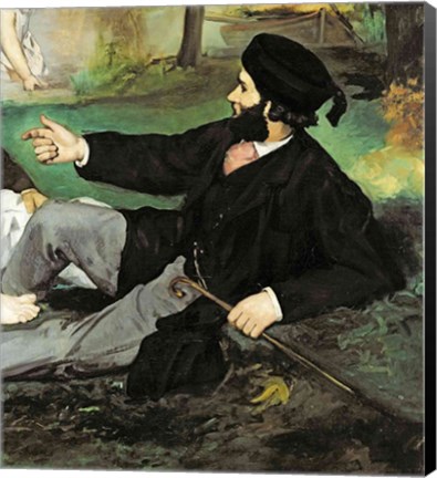 Framed Dejeuner sur l&#39;Herbe, 1863 (man detail) Print