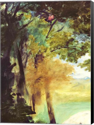 Framed Dejeuner sur l&#39;Herbe, 1863 ( trees detail) Print