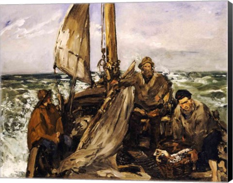 Framed Workers of the Sea, 1873 Print