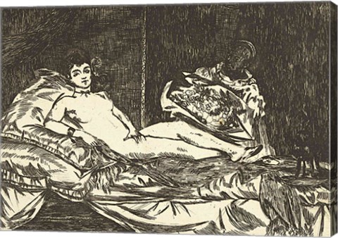 Framed Olympia, 1867 Print
