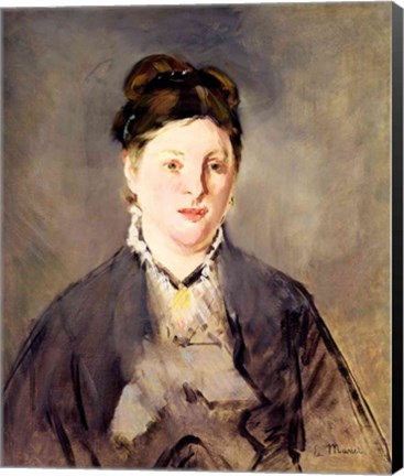 Framed Portrait of Madame Manet Print