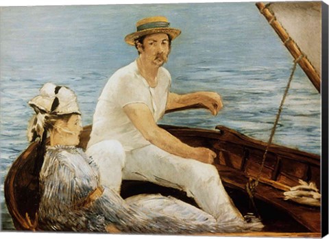 Framed Boating, 1874 Print