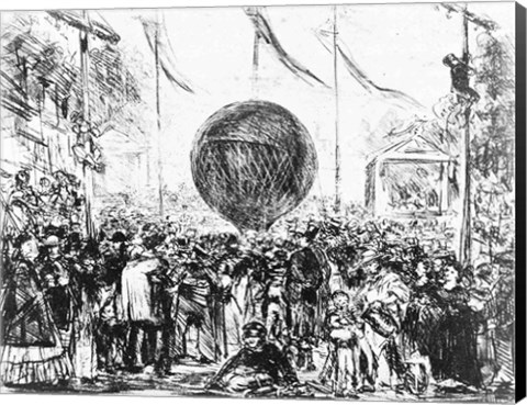 Framed Balloon, 1862 Print