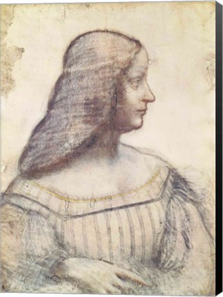 Framed Portrait of Isabella d&#39;Este Print