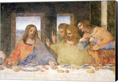 Framed Last Supper, (post restoration) A Print