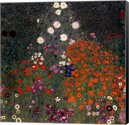 Framed Flowery Garden, c.1907 Print