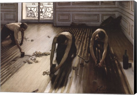Framed Floor Scrapers [Raboteurs de parquet], 1875 Print