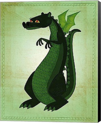 Framed Green Dragon Print