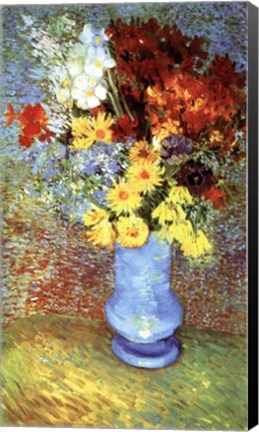 Framed Vase With Anemone Print