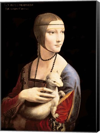 Framed Lady with the Ermine Print