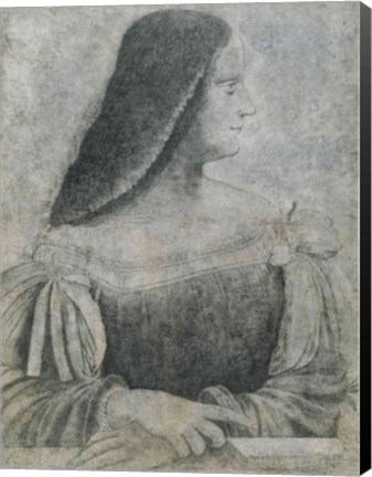 Framed Portrait of Isabella d&#39;Este Print