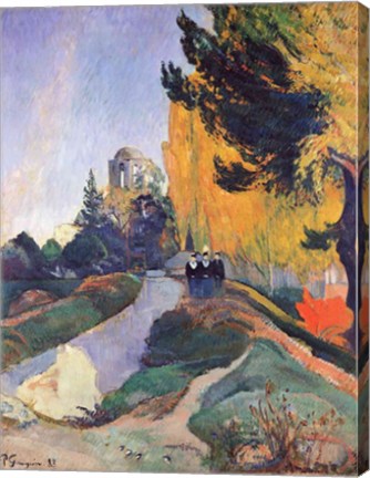 Framed Alyscamps, Arles, 1888 Print