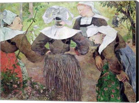 Framed Four Breton Women, 1886 Print