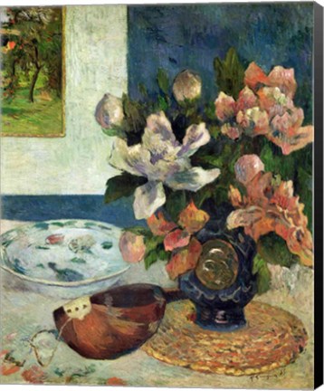 Framed Still Life with a Mandolin, 1885 Print