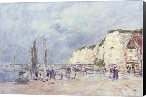 Framed Cliffs at Dieppe and the &#39;Petit Paris&#39; Print